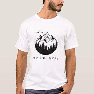 Entdecken Sie mehr geometrischen Berg T-Shirt