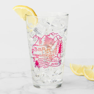 Entdecken Sie mehr Rosa Camper Van Mountain Nature Glas