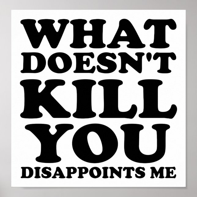 Entdecken Sie Mich Funny Poster (Vorne)