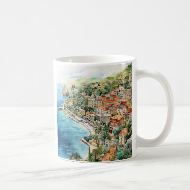 Entdecken Sie Monacos Küstentempel #8 Kaffeetasse (Rechts)