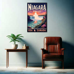 Entdecken Sie Niagara Falls Vintage Travel Poster