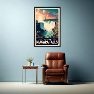 Entdecken Sie Niagara Falls Vintage Travel Poster