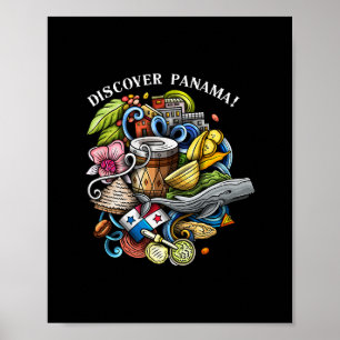 Entdecken Sie Panama Urlaubs-Souvenir-Reise  Poster