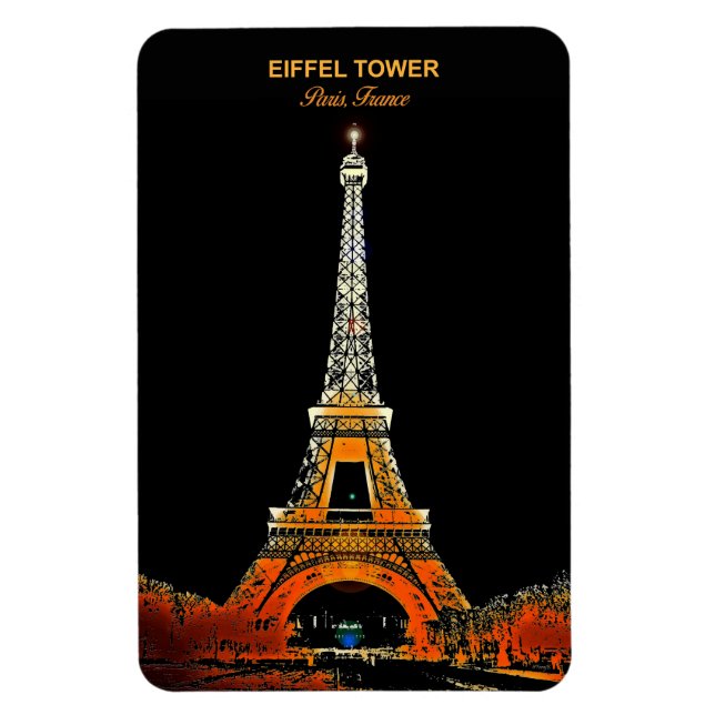 Entdecken Sie Paris ganz oben: Der Eiffelturm flex Magnet (Vertikal)
