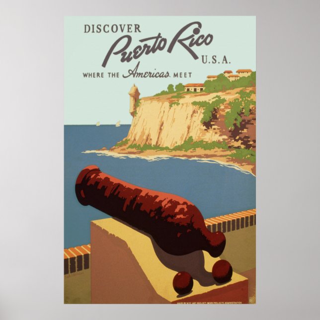 Entdecken Sie Puerto Rico Poster (Vorne)