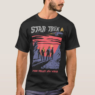 Entdecken Sie seltsame neue Welten Fan Art T-Shirt