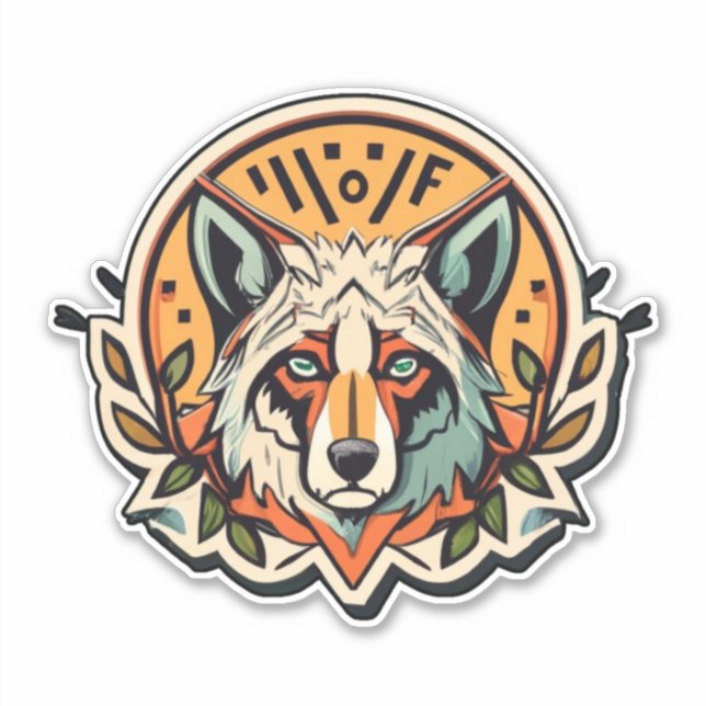 Entdecken Sie unsere Wolf Sticker Kollektion (Vorderseite)