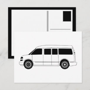 Entdecker Campervan Postkarte
