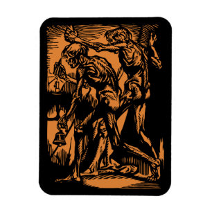 Entdeckte Schrecken toter Bergleute zu Halloween Magnet