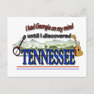Entdeckter Tennessee Postkarte