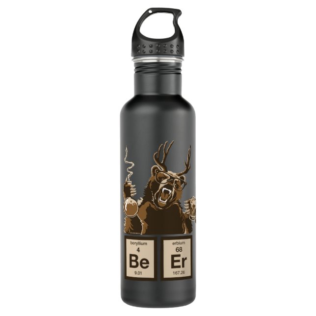 entdecktes Bier der Chemie Bär Trinkflasche (Vorderseite)