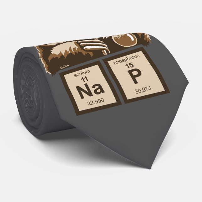 Entdecktes Nickerchen der Chemie Sloth Krawatte (Gerollt)