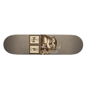 Entdecktes Nickerchen der Chemie Sloth Skateboard