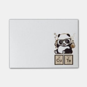 Entdecktes niedliches der Chemie Panda Post-it Klebezettel