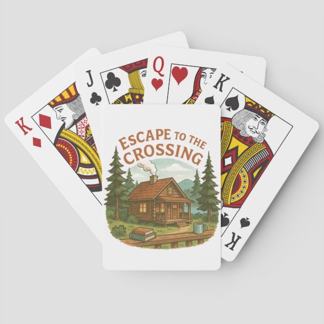ENTDECKUNG DER CROSSING Maggie Sullivan Gemütliche Spielkarten (Rückseite)
