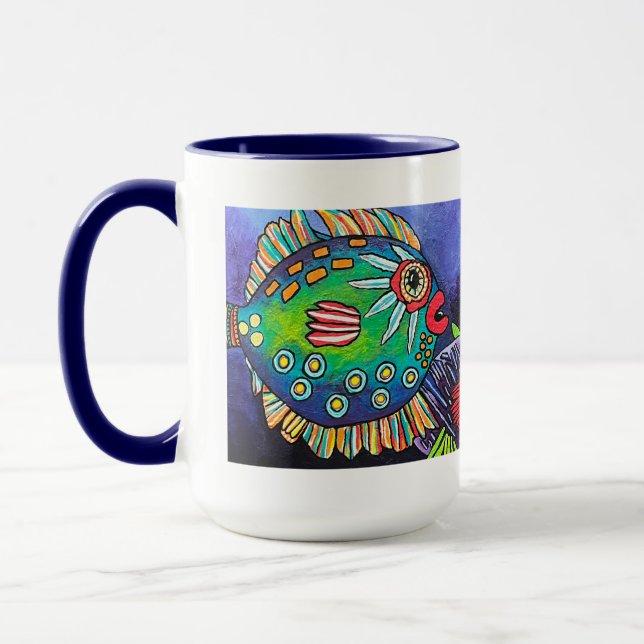 "Entdeckung des Wracks des leuchtenden Juwels"-Tas Tasse (Links)