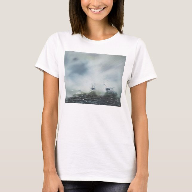 Entdeckung eine Reinigung im Seenebel Kapitän T-Shirt (Vorderseite)