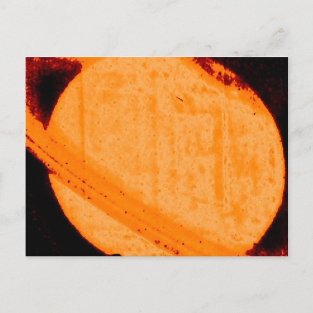 Entdeckung eines dunklen uroralen Ovals auf Saturn Postkarte (Vorderseite)