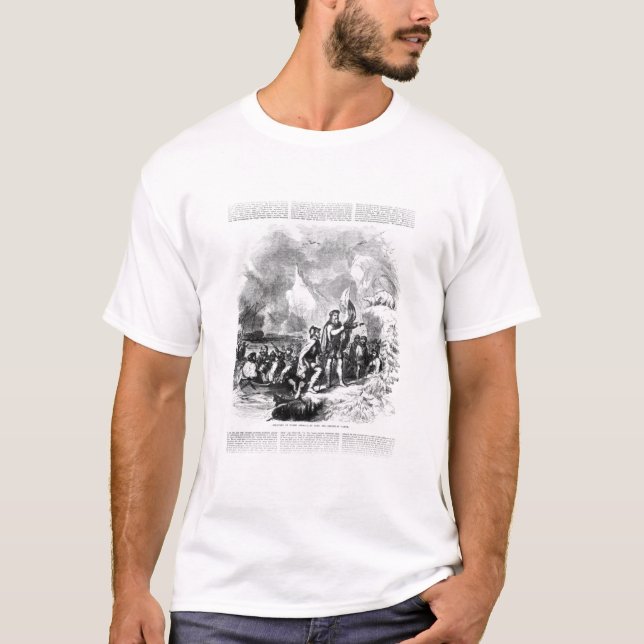 Entdeckung von Amerika durch John und Sebastian T-Shirt (Vorderseite)