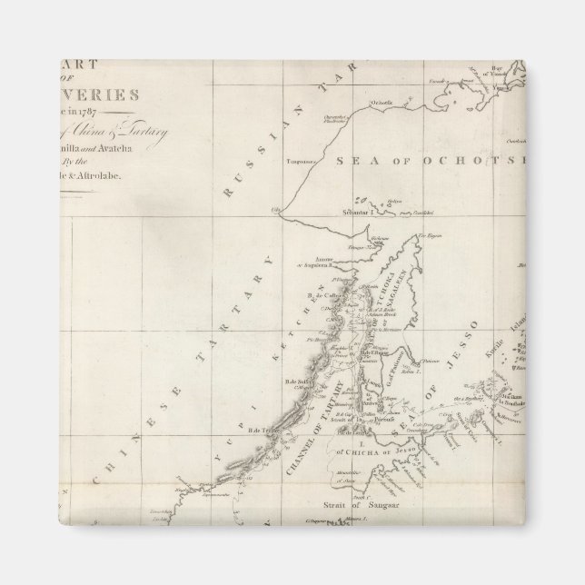 Entdeckungen 1787 im Meer der China Magnet (Vorne)