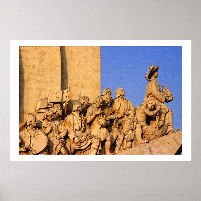 Entdeckungen Monument Detail, Lissabon Portugal Poster (Vorne)
