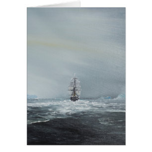 Entdeckungs-Kapitän Scott und Crew