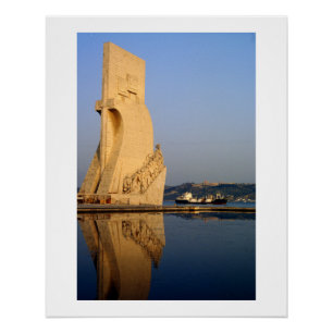 Entdeckungsdenkmal Portugal, Tejo-Fluss Poster