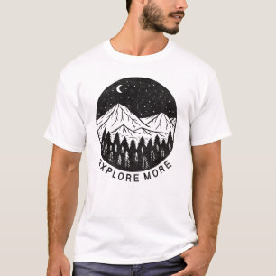 Entdeckungsreise durch die Berge Abenteuer Wandern T-Shirt