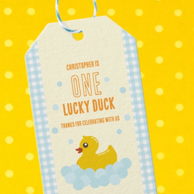 Ente 1. Geburtstag Geschenkanhänger (Von Creator hochgeladen)