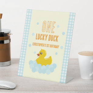 Ente 1. Geburtstag Sockelschild