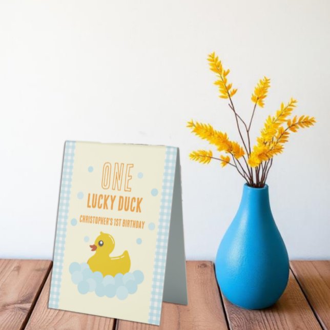 Ente 1. Geburtstag Tischaufsteller (Von Creator hochgeladen)