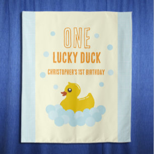 Ente 1. Geburtstag Wandteppich