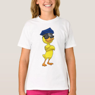 Ente als Polizeibeamter mit Polizeischutz T-Shirt