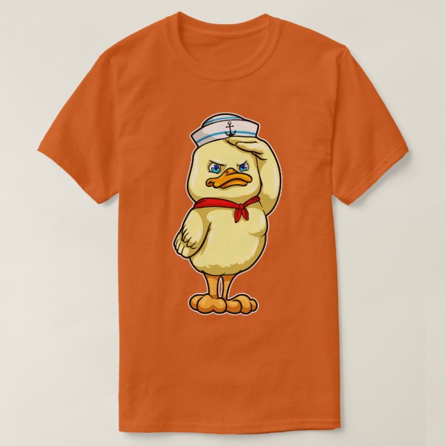 Ente als Seeleute mit Militärsalat T-Shirt (Design vorne)