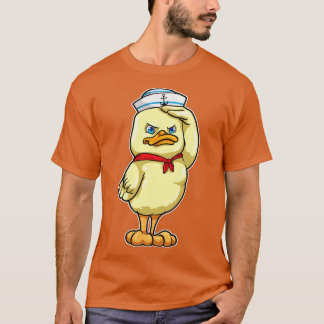 Ente als Seeleute mit Militärsalat T-Shirt