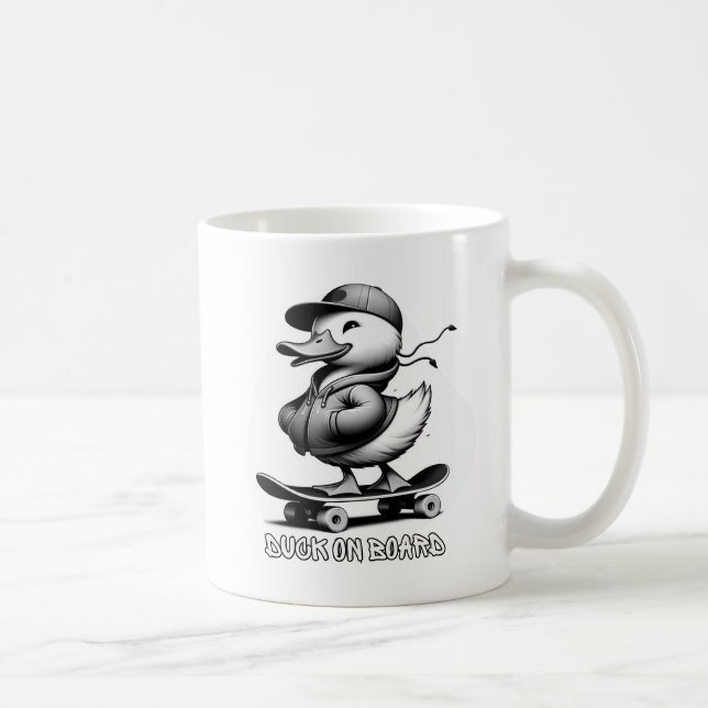 Ente an Bord Kaffeetasse (Rechts)