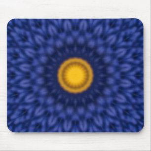 Ente auf blau mit gelber Farbe Mousepad