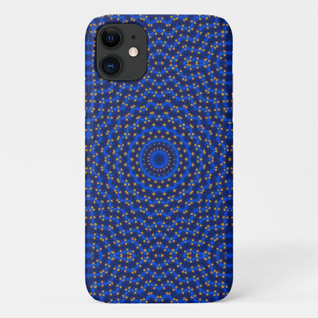 Ente auf blauem Kaleidoskop... Case-Mate iPhone Hülle (Rückseite)