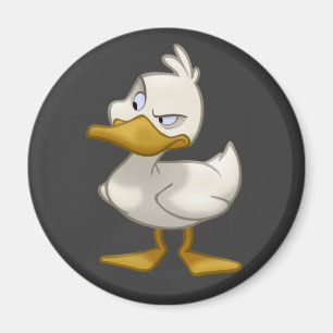 Ente auf einem Magneten Magnet