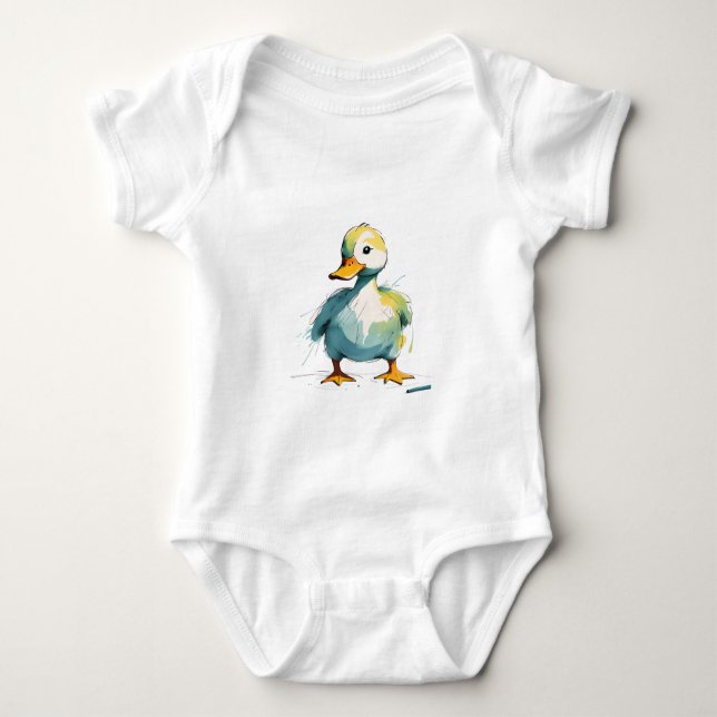 Ente Baby Strampler (Vorderseite)