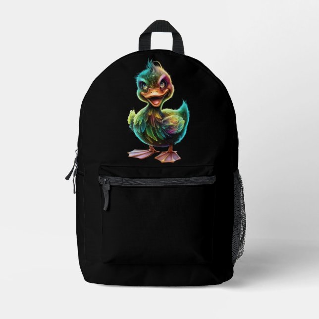 Ente. Bedruckter Rucksack (Vorderseite)