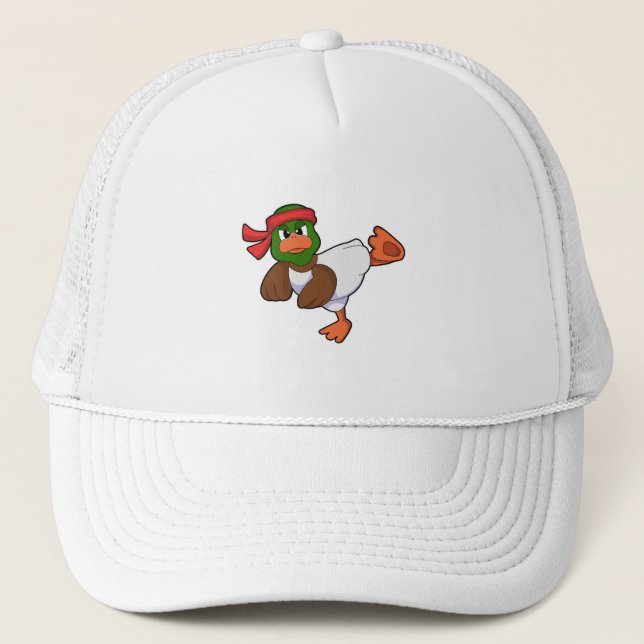 Ente bei Martial Arts Karate Truckerkappe (Vorderseite)
