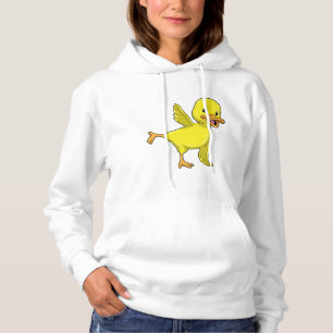 Ente bei Yoga Stretching-Übung Hoodie