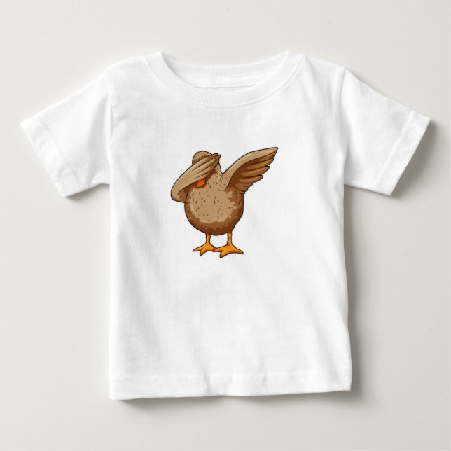 Ente beim Hip Hop Dance Dab Baby T-shirt (Vorderseite)
