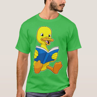 Ente beim Lesen mit Buch T-Shirt