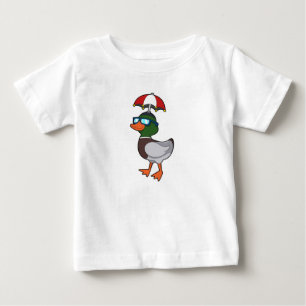 Ente beim Regen mit Umbrella.PNG Baby T-shirt