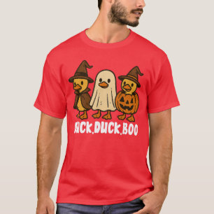 Ente Boo Lustig Süß Gruselig Halloween Retro Gans  T-Shirt