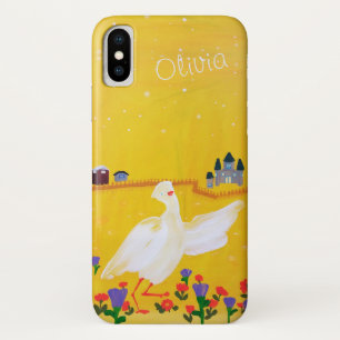 Ente, Burg und Blume Akryllische Malerei Case-Mate iPhone Hülle