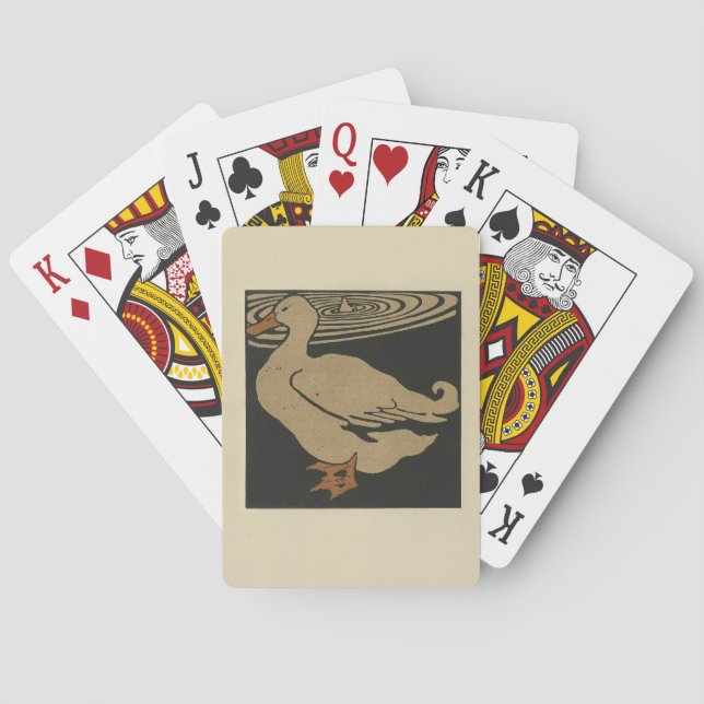 Ente - Darstellung der Square Animals Spielkarten (Rückseite)