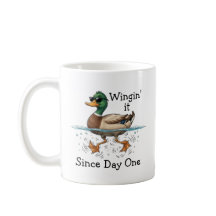 Ente, die es einfach drauf ankommen lässt